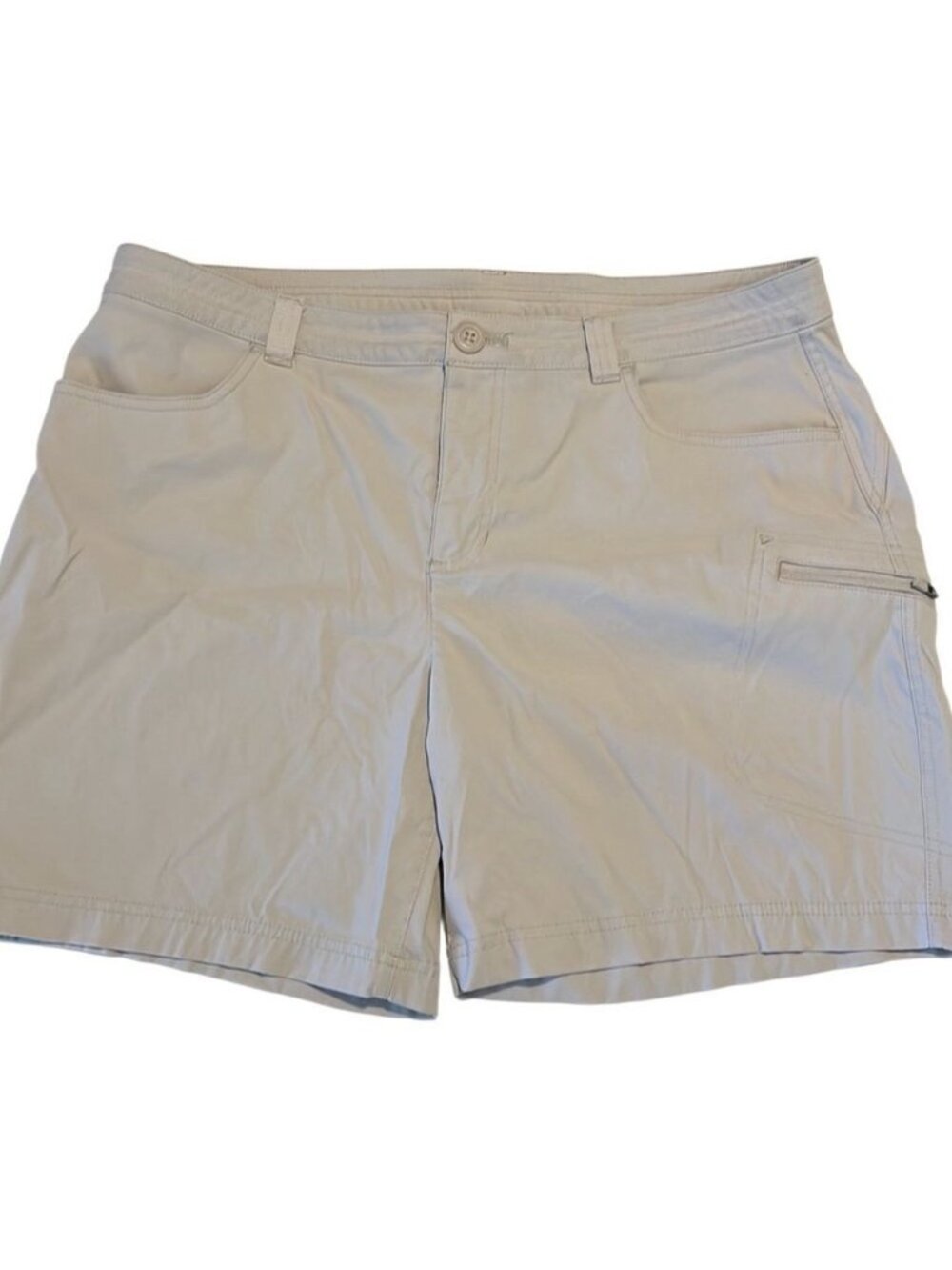 Eddie Bauer Tan Pockets Cargo Shorts Women's Size 16 - Picture 2 of 12